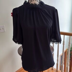 Ann Taylor navy blouse
